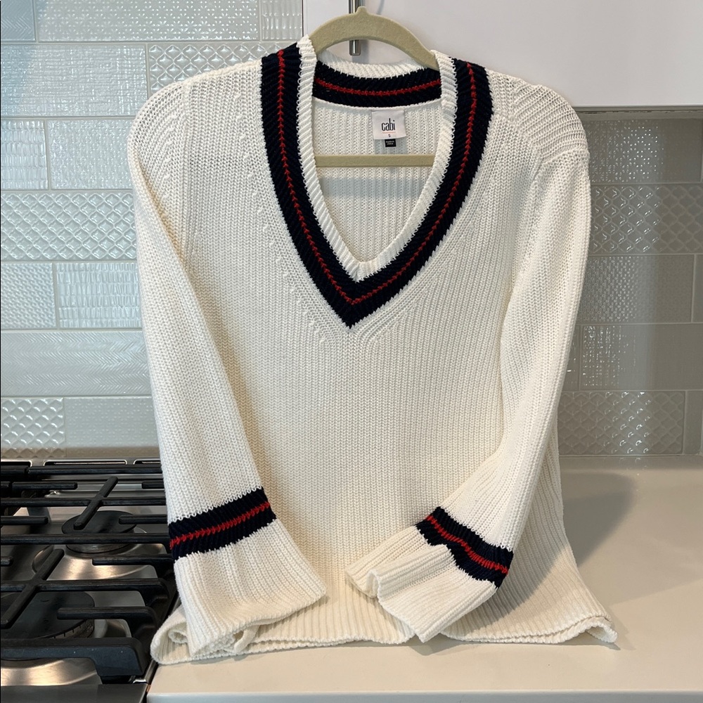 Cabi v neck fishermen sweater